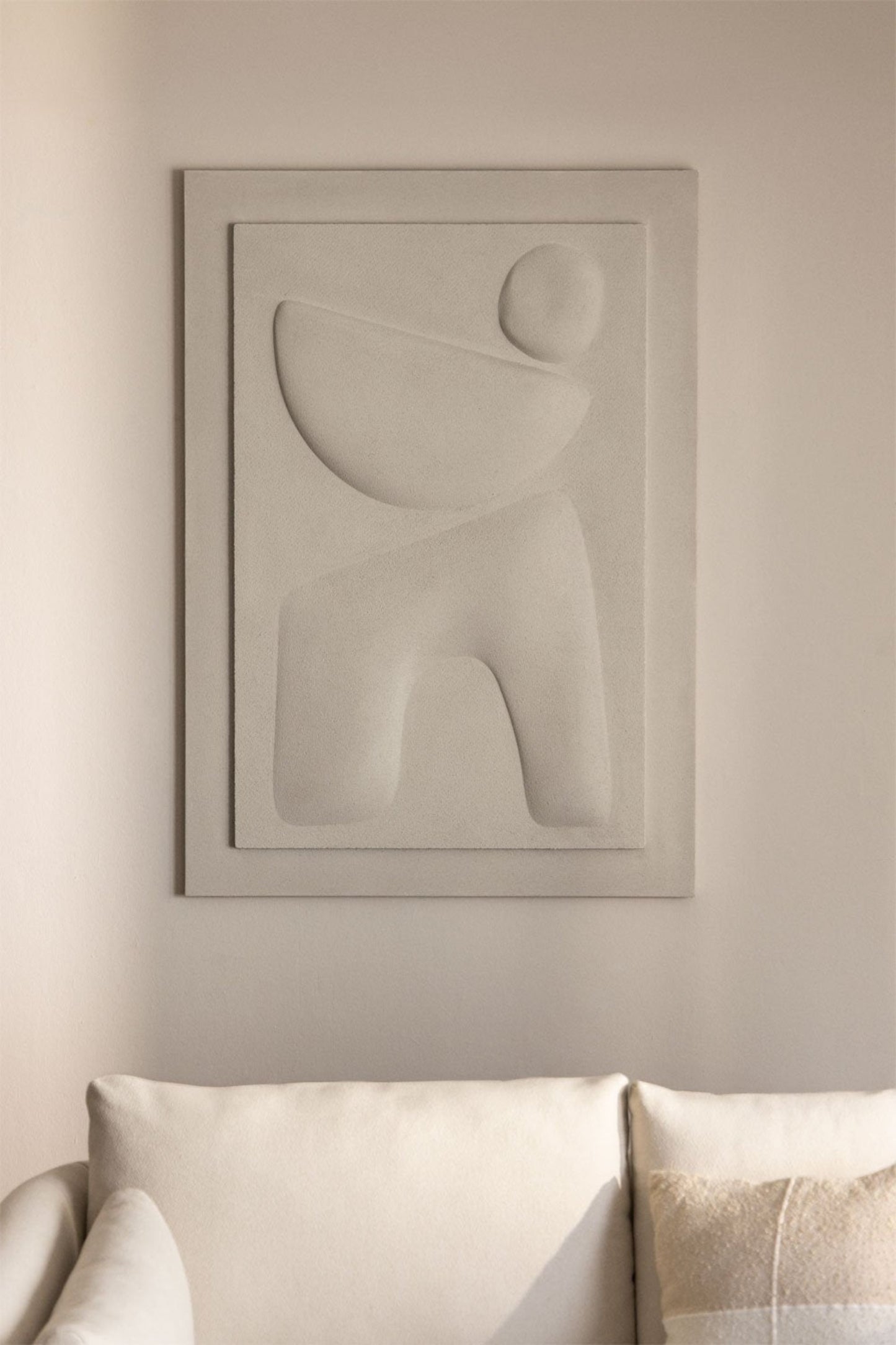 Weiß Sandrelief-Portrait