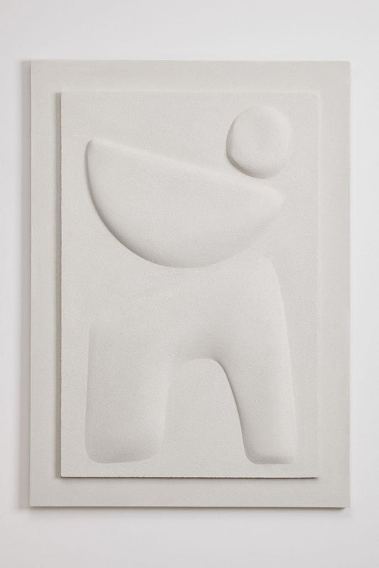 Weiß Sandrelief-Portrait