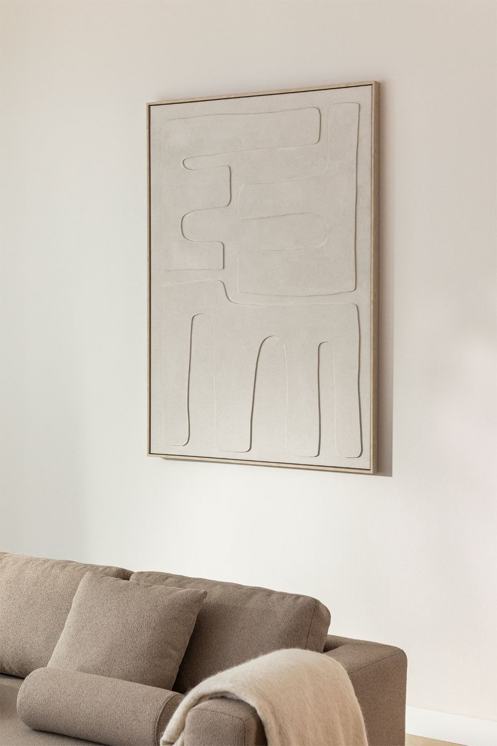 Weiß Stehend Form Relief Portrait