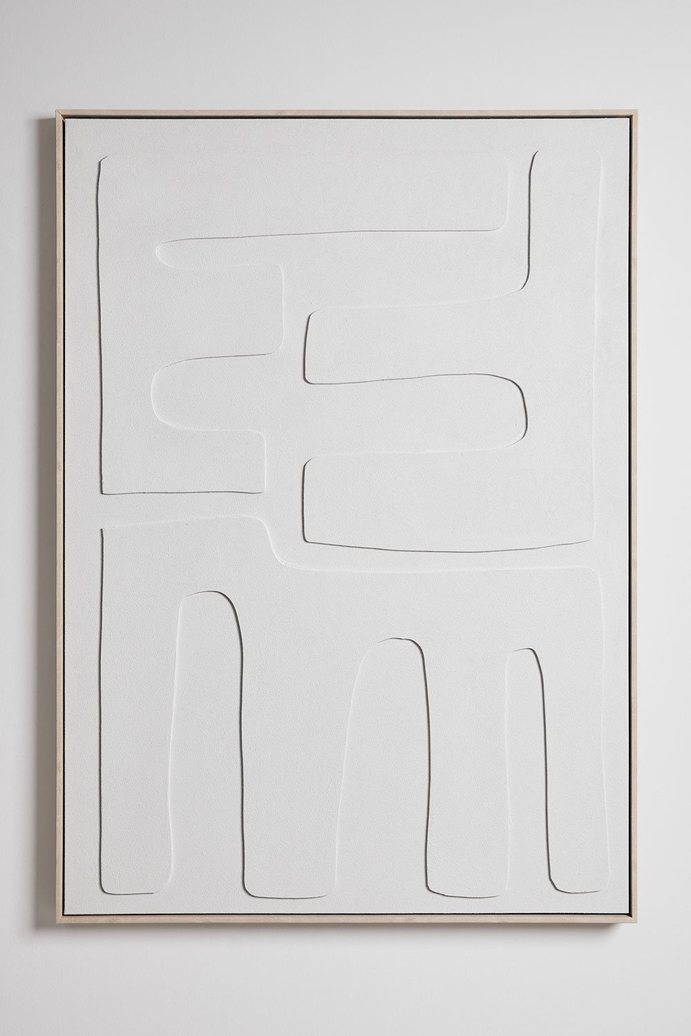 Weiß Stehend Form Relief Portrait