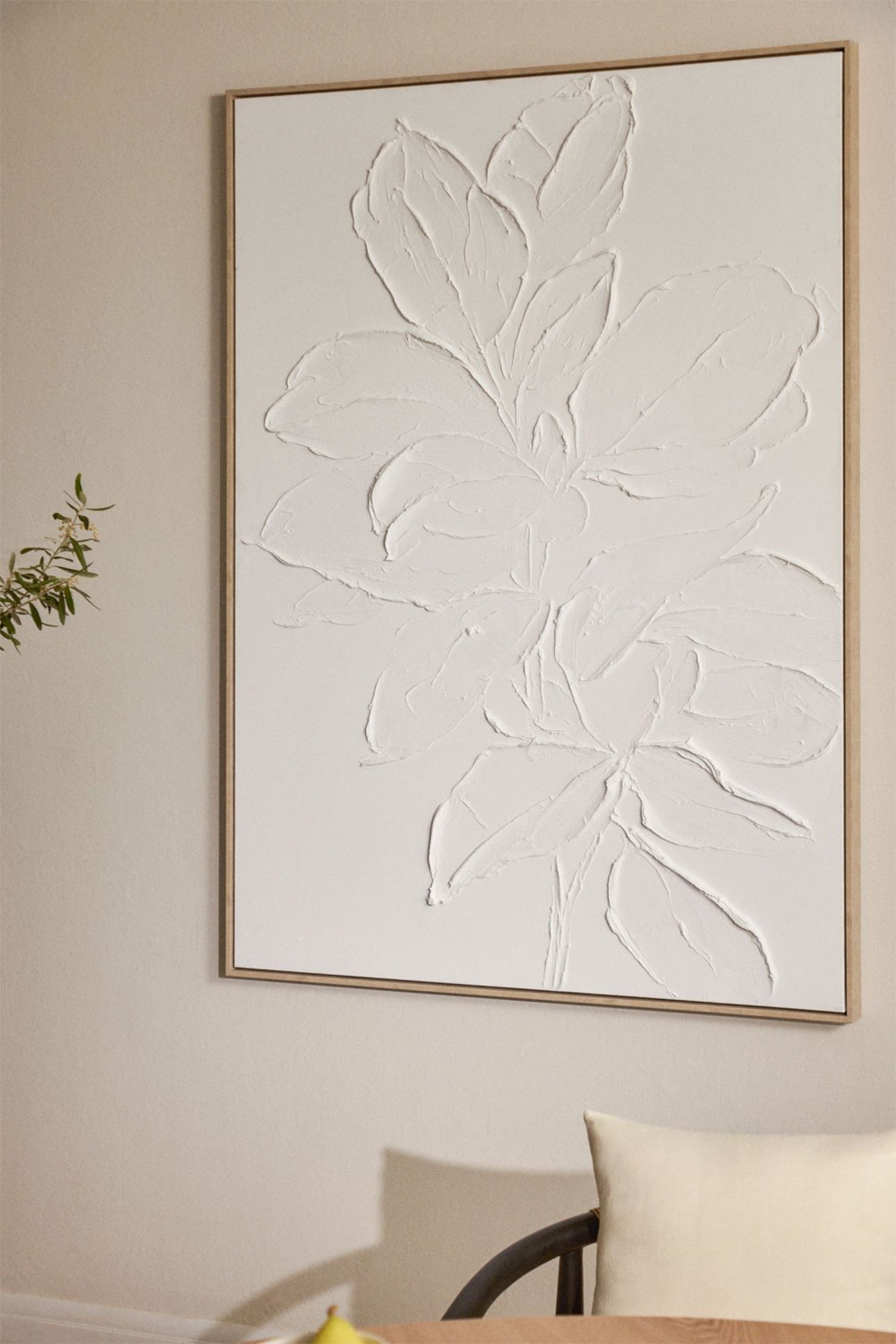 Weiße Blume Form Porträt