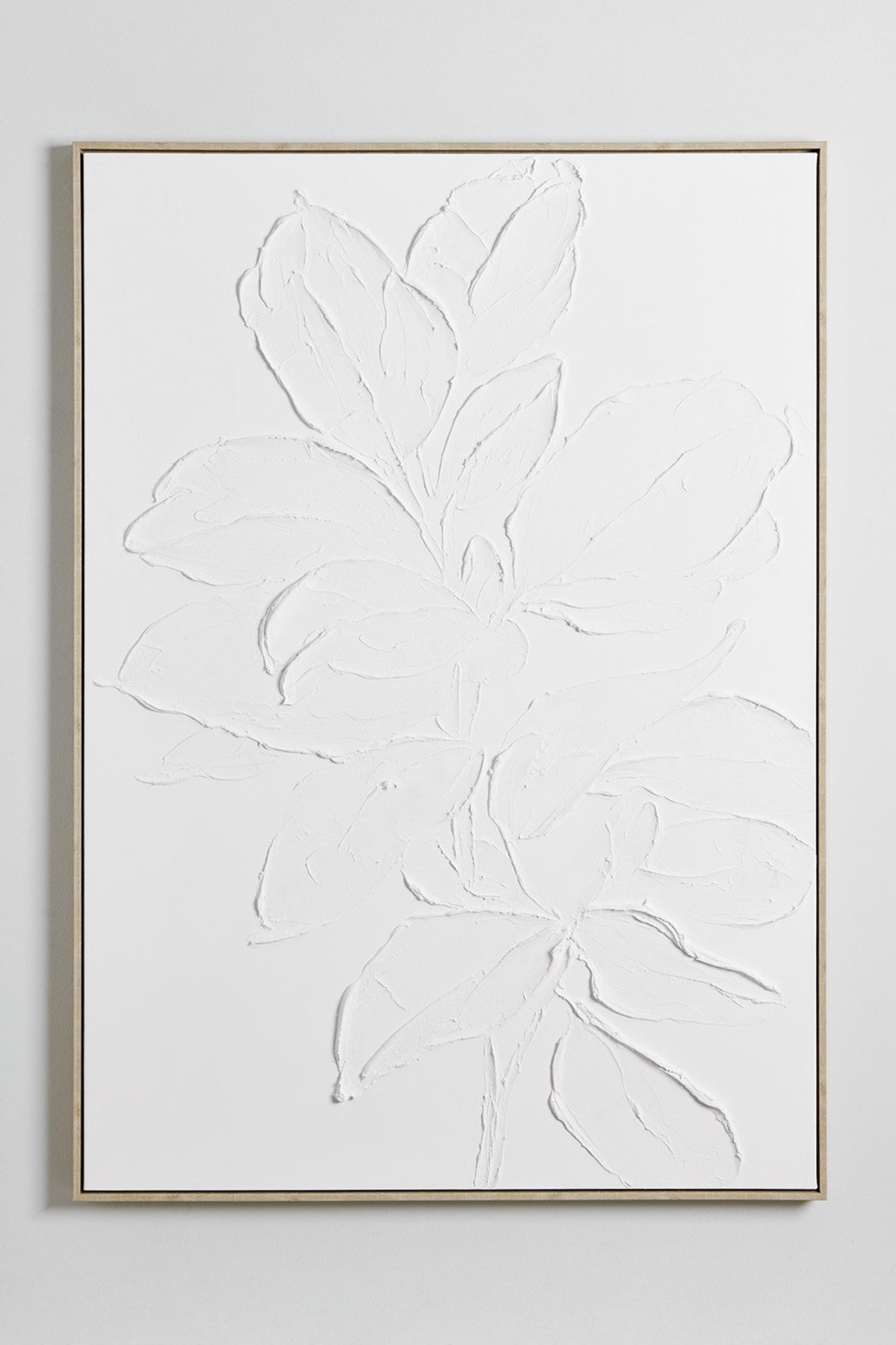 Weiße Blume Form Porträt