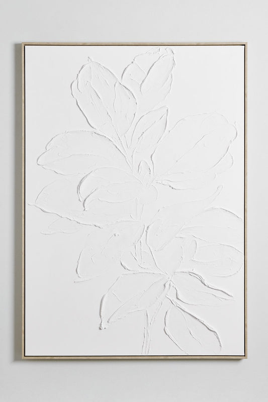 Weiße Blume Form Porträt